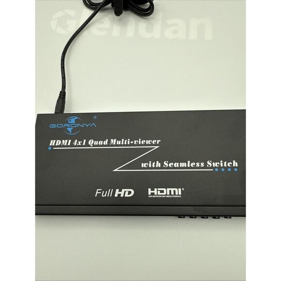 Goronya HDMI 4x1 Quad Multi-viewer with Seamless Switcher with remote - Picture 2 of 11